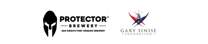 Logo: Station Sponsor - Protector Brewing, Garry Sinise Foundation